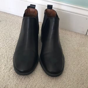 Genuine leather ankle boots